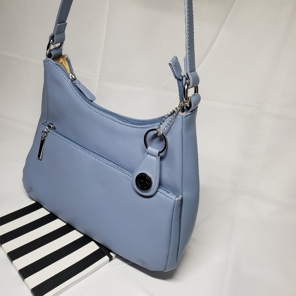 Giani Bernini  NAPPA  light chambray bag